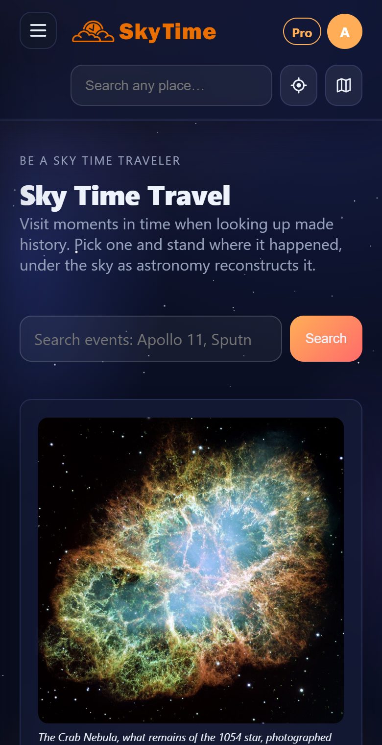 Sky Time Travel